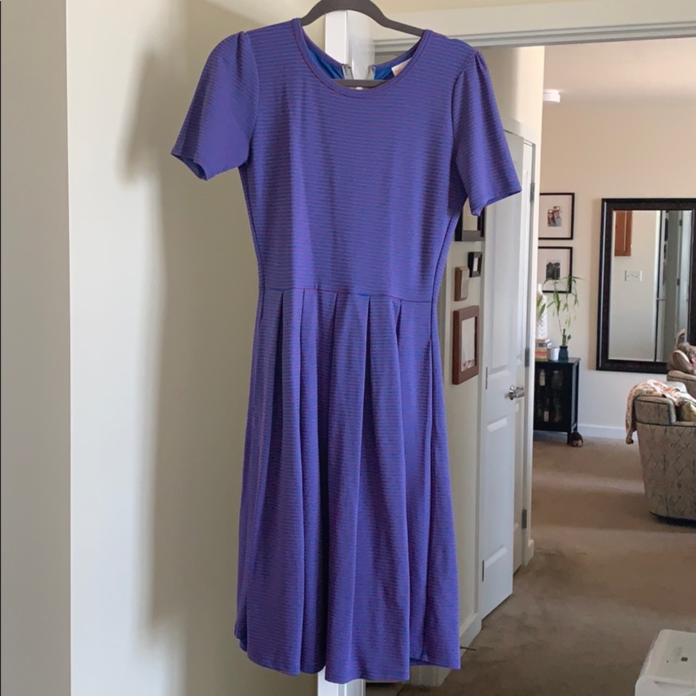 Lularoe A line striped dress